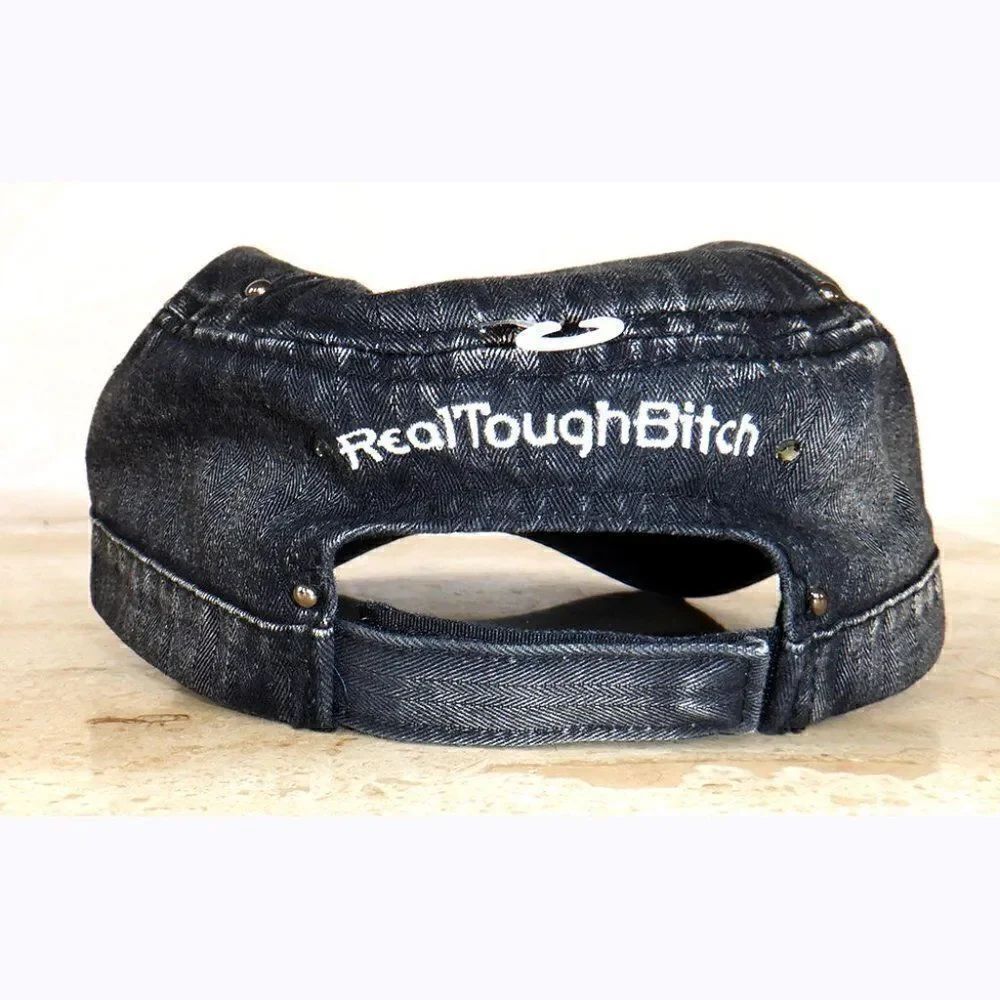 "Real tough B*tch" sparkle cap
